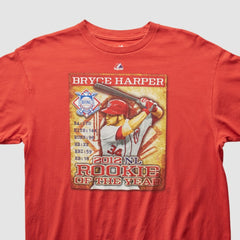Bryce Harper Majestic 2012 T-shirt - Red Vintage