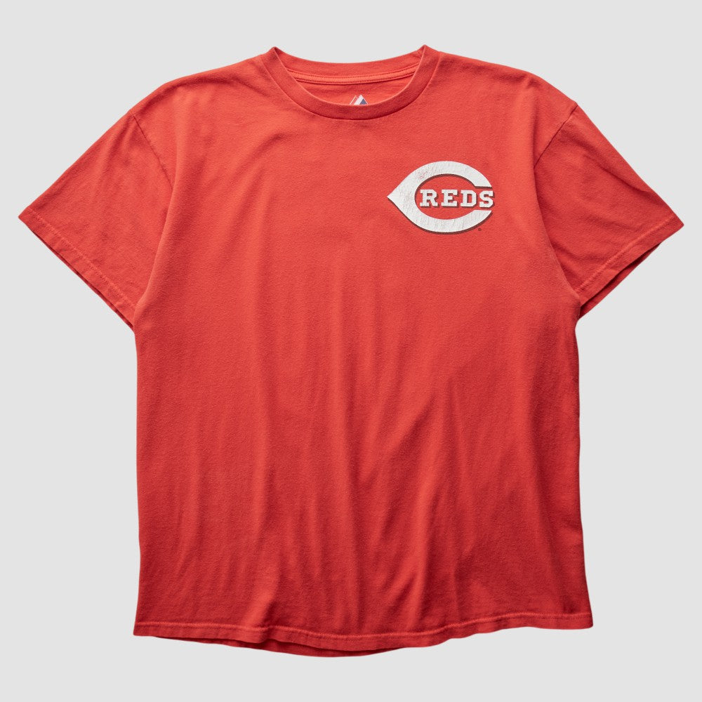 Cincinnati Reds Majestic 2000s T-shirt - Red Vintage