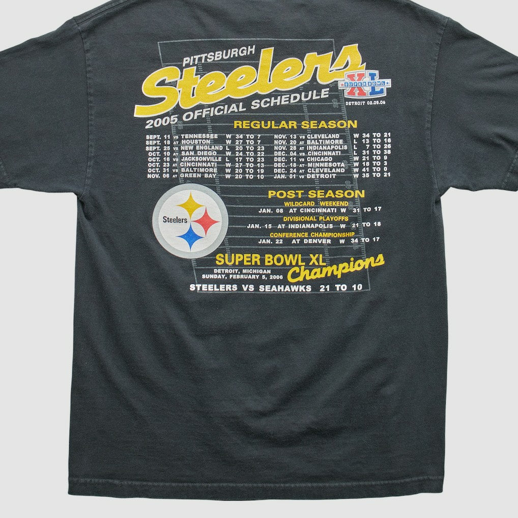 Pittsburgh Steelers All Style Apparel & Activewear 2006 T-shirt - Black Vintage on sale