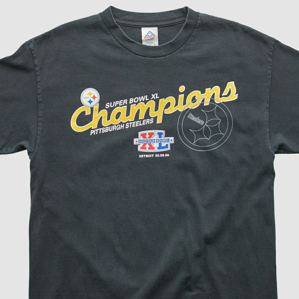 Pittsburgh Steelers All Style Apparel & Activewear 2006 T-shirt - Black Vintage on sale