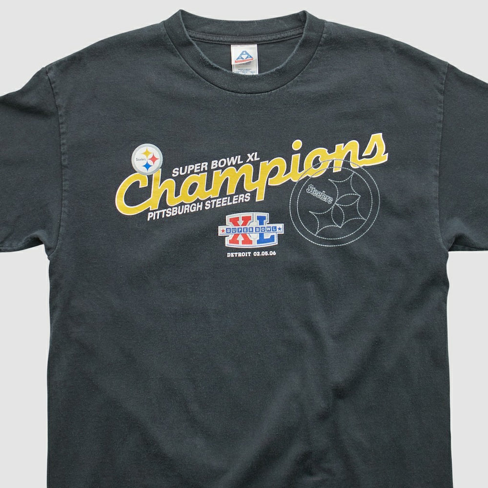 Pittsburgh Steelers All Style Apparel & Activewear 2006 T-shirt - Black Vintage on sale