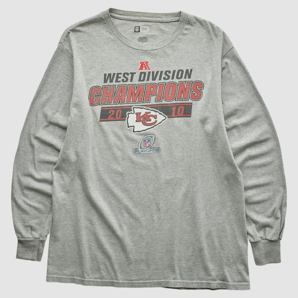 Kansas City Chiefs NFL 2010 Long Sleeve T-shirt - Heather Gray Vintage online