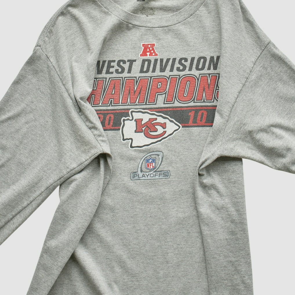 Kansas City Chiefs NFL 2010 Long Sleeve T-shirt - Heather Gray Vintage online