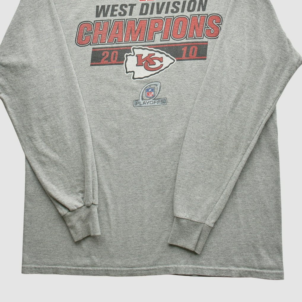 Kansas City Chiefs NFL 2010 Long Sleeve T-shirt - Heather Gray Vintage online