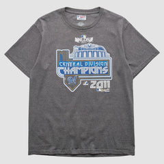 Milwaukee Brewers Majestic 2011 T-shirt - Dark Heather Gray Vintage