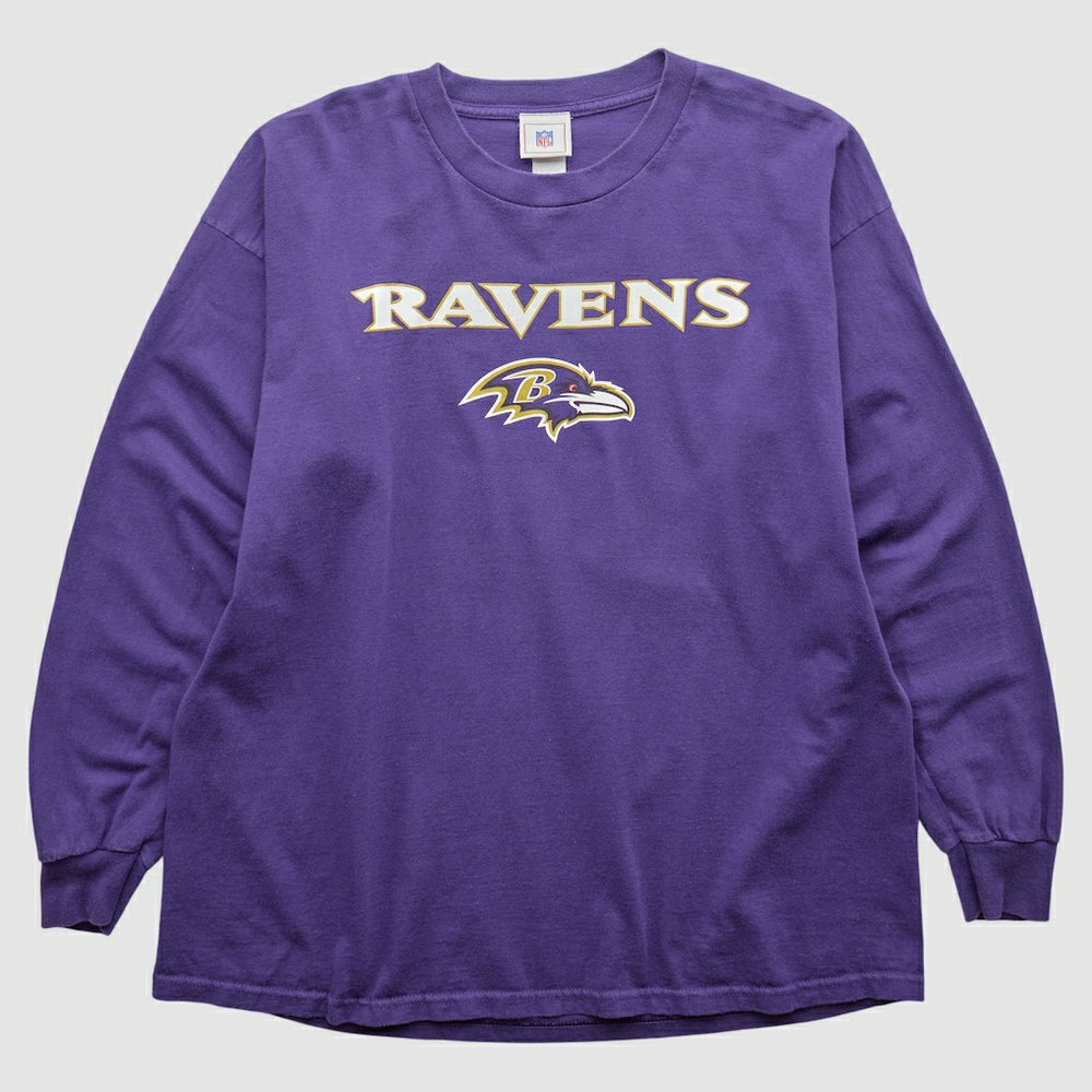 Baltimore Ravens NFL 2000s Long Sleeve T-shirt - Purple Vintage for sale