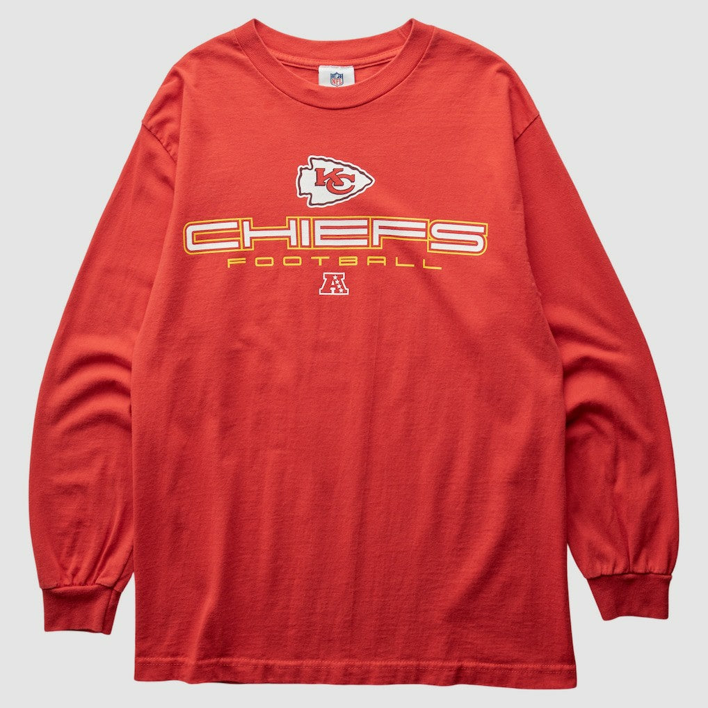 Kansas City Chiefs NFL 2000s Long Sleeve T-shirt - Red Vintage cheap