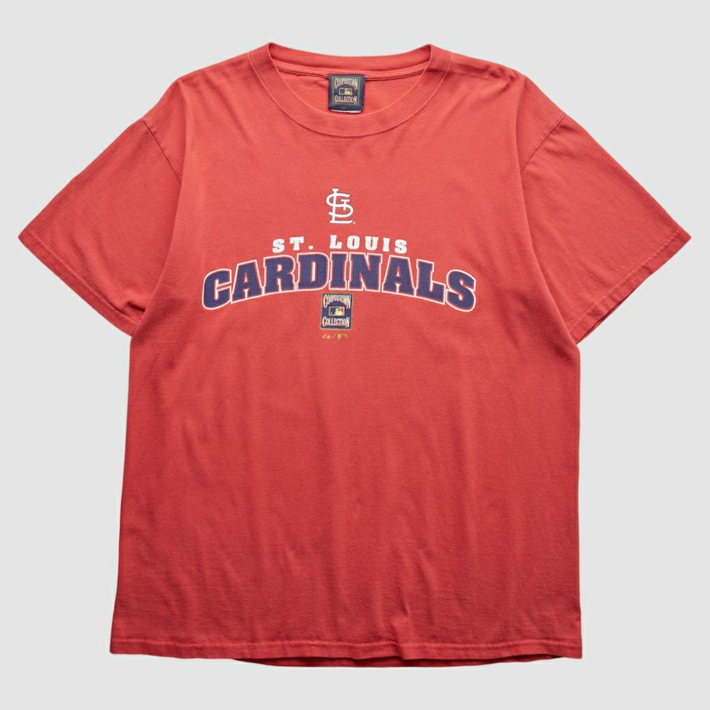 St. Louis Cardinals Majestic 2000s T-shirt - Red Vintage