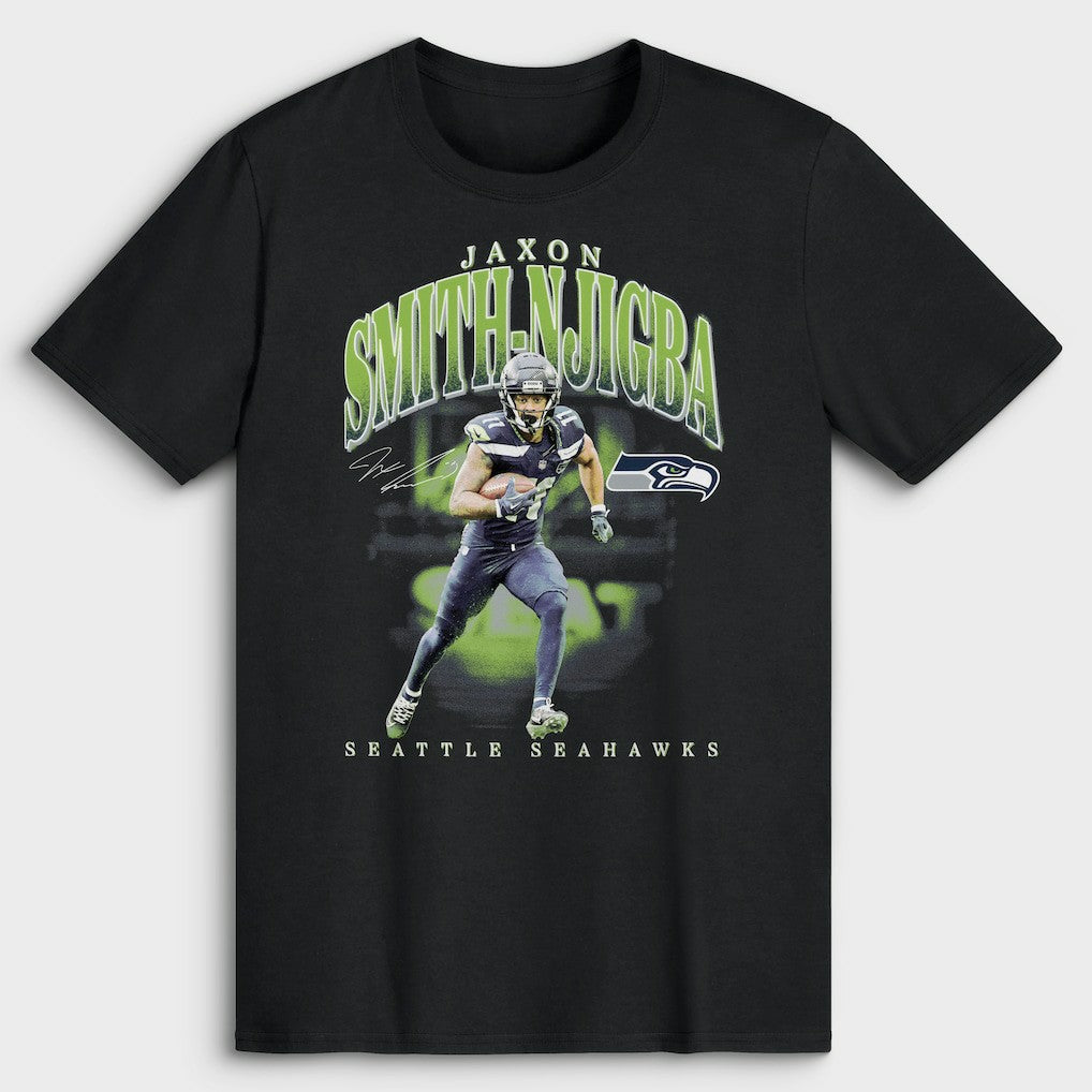 Jaxon Smith-Njigba Seattle Seahawks Player Hype T-Shirt - Black online