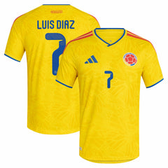 Luis Diaz Colombia National Team 2026 Home Jersey - Yellow | Adidas sale