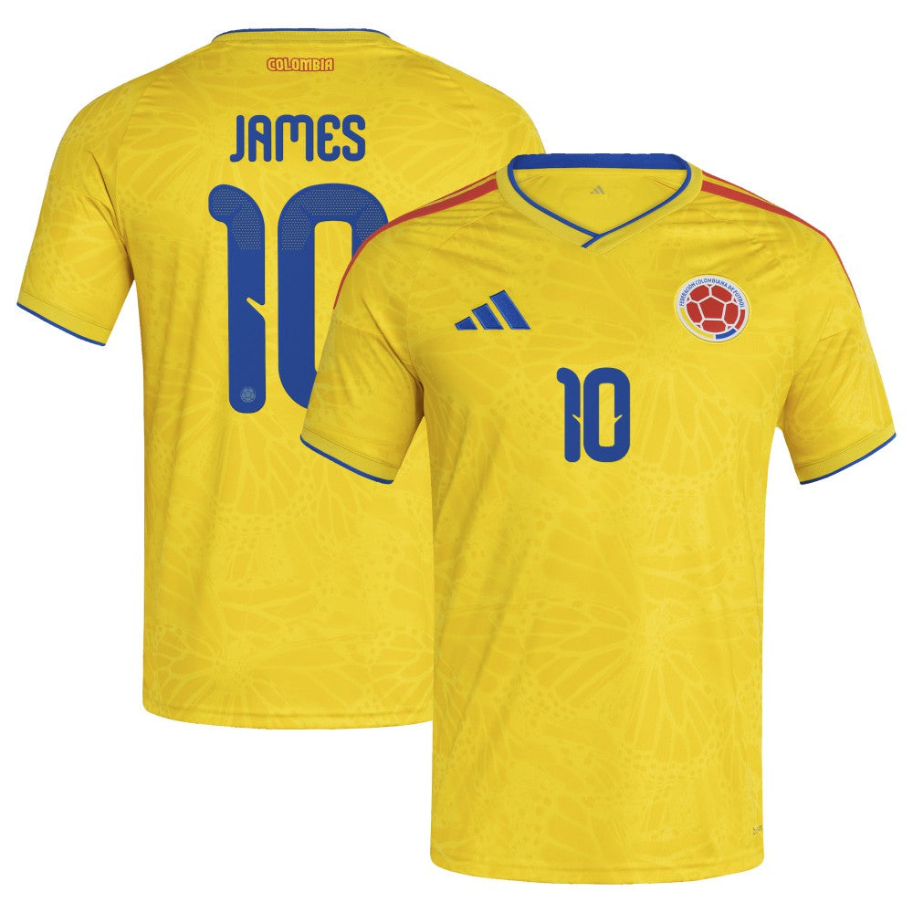 James Rodriguez Colombia National Team 2026 Home Replica Jersey - Yellow | Adidas for sale
