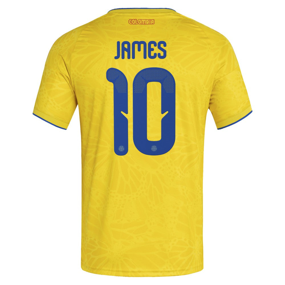 James Rodriguez Colombia National Team 2026 Home Replica Jersey - Yellow | Adidas for sale