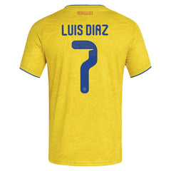 Luis Diaz Colombia National Team 2026 Home Replica Jersey - Yellow | Adidas on sale