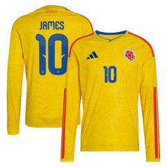 James Rodriguez Colombia National Team 2026 Home Replica Long Sleeve Jersey - Yellow | Adidas shop