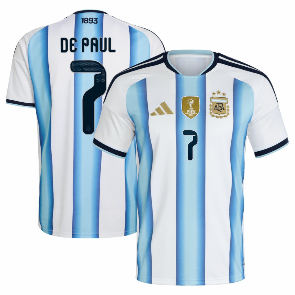 Rodrigo De Paul Argentina National Team 2026 Home Replica Jersey - White | Adidas discount