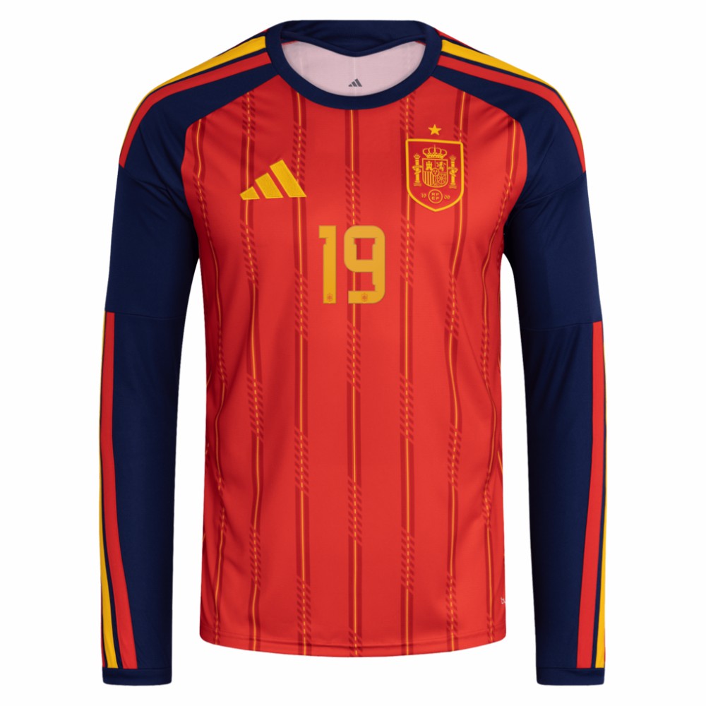 Lamine Yamal Spain National Team 2026 Home Replica Long Sleeve Jersey - Red | Adidas sale