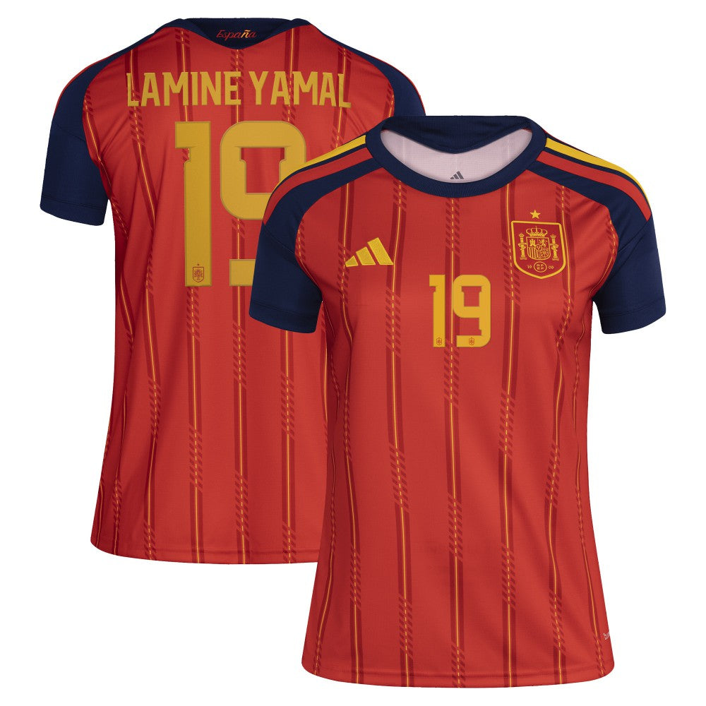 Lamine Yamal Spain National Team Women's 2026 Home Replica Jersey - Red | Adidas sale