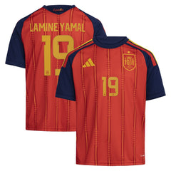 Lamine Yamal Spain National Team Youth 2026 Home Replica Jersey - Red | Adidas online
