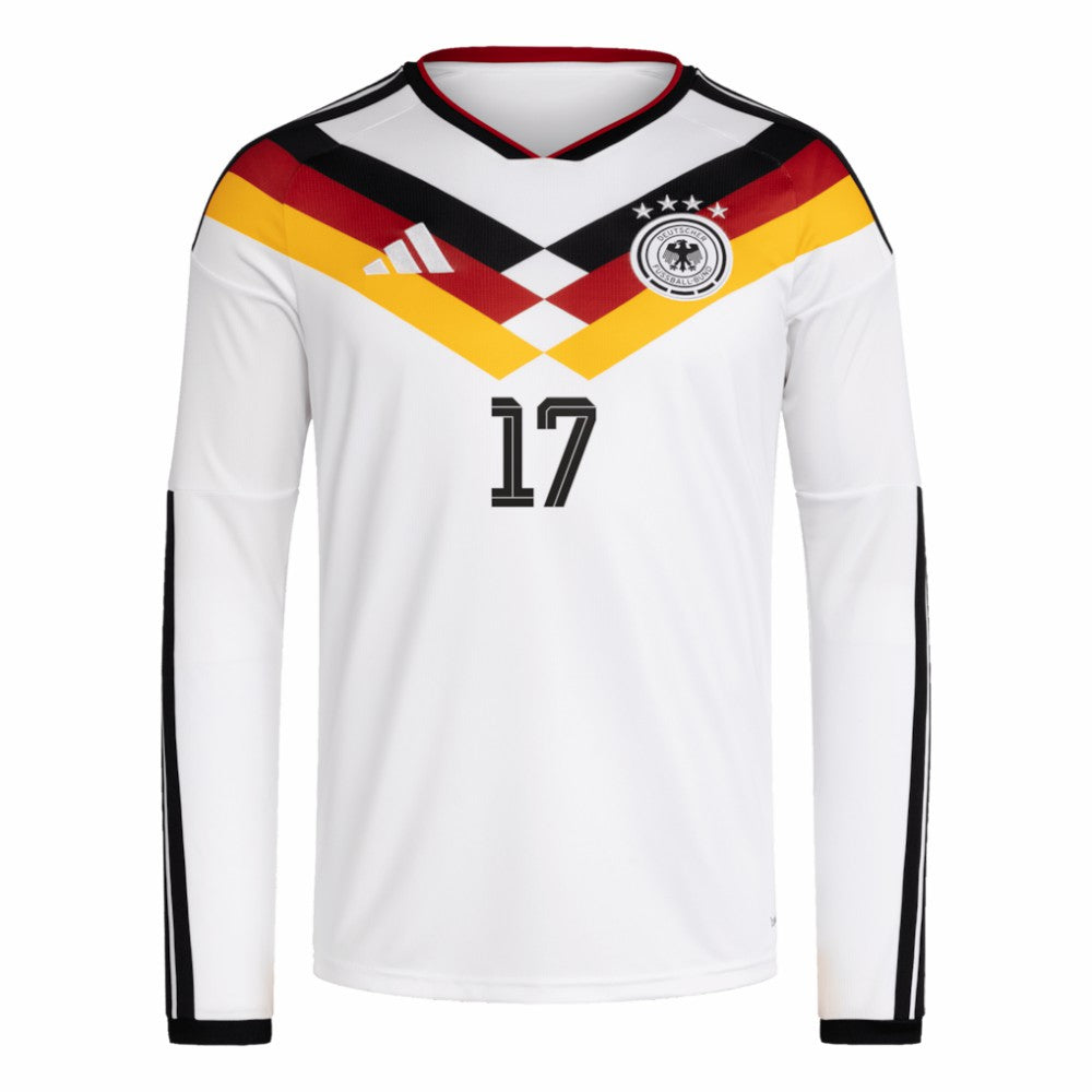 Florian Wirtz Germany National Team 2026 Home Replica Long Sleeve Jersey - White | Adidas online