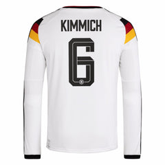 Joshua Kimmich Germany National Team 2026 Home Replica Long Sleeve Jersey - White | Adidas on sale
