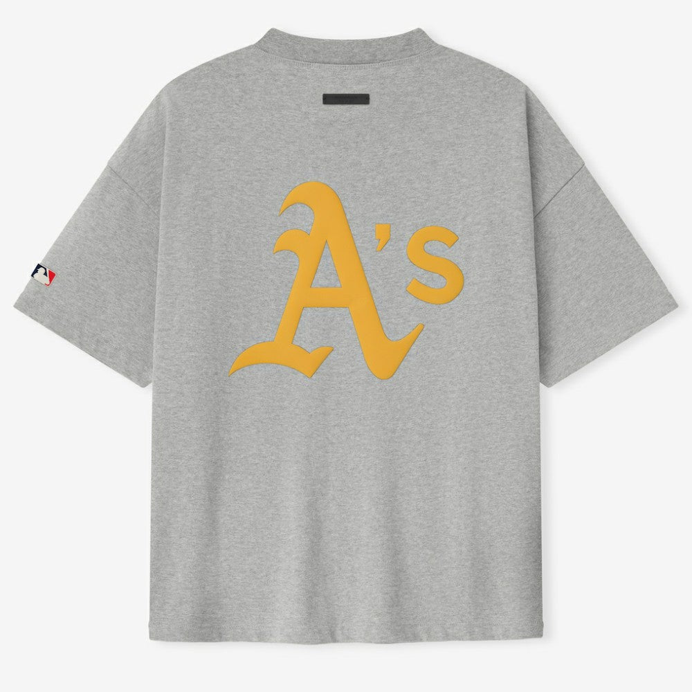 Athletics Fear of God x MLB Unisex 90's T-Shirt - Heather Gray