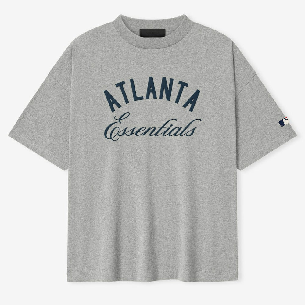 Atlanta Braves Fear of God x MLB Unisex 90's T-Shirt - Heather Gray