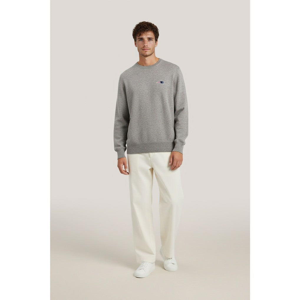 New England Patriots NAADAM Cashmere Sweater - Gray discount