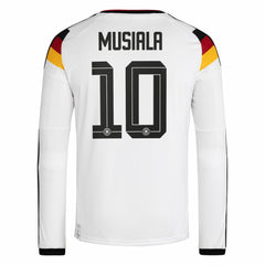 Jamal Musiala Germany National Team 2026 Home Replica Long Sleeve Jersey - White | Adidas for sale
