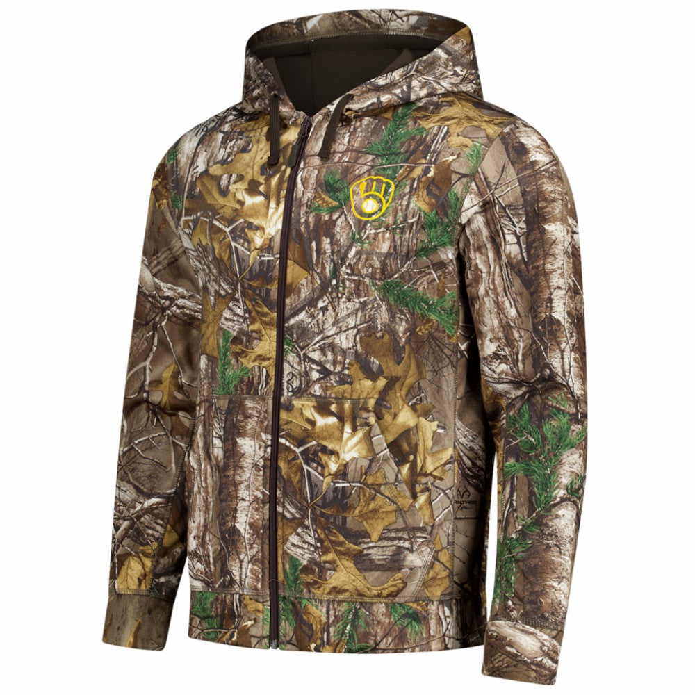Milwaukee Brewers Dunbrooke Trophy Realtree Full-Zip Hoodie - Camo