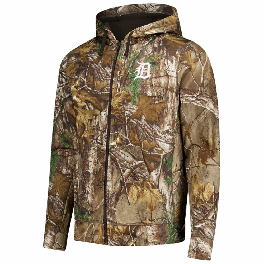 Detroit Tigers Dunbrooke Trophy Realtree Full-Zip Hoodie - Camo