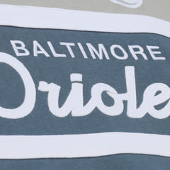 Baltimore Orioles Cooperstown Collection Thunderstorm Head Coach Hoodie - Gray | Mitchell & Ness