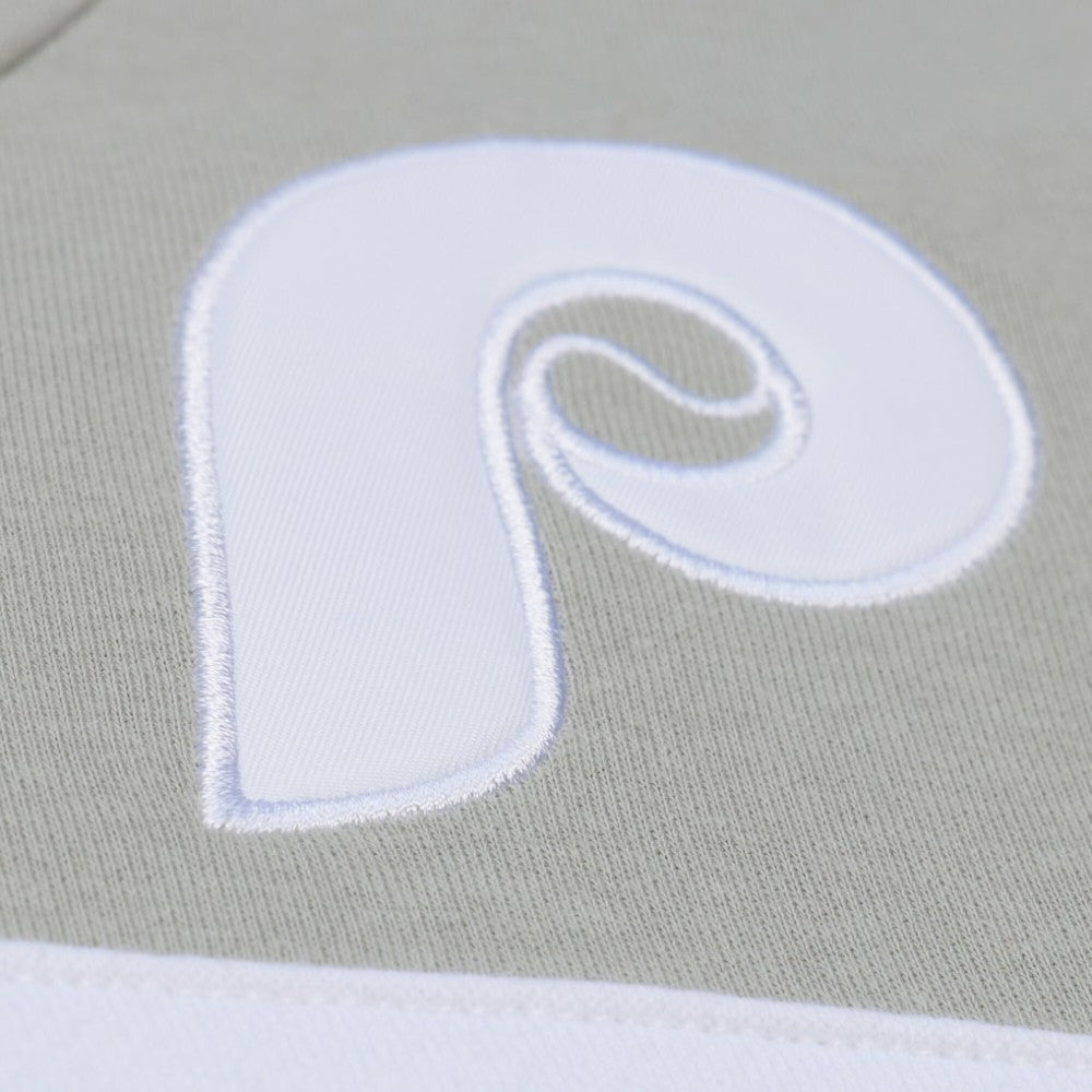 Philadelphia Phillies Cooperstown Collection Thunderstorm Head Coach Hoodie - Gray | Mitchell & Ness
