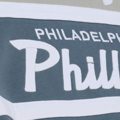 Philadelphia Phillies Cooperstown Collection Thunderstorm Head Coach Hoodie - Gray | Mitchell & Ness