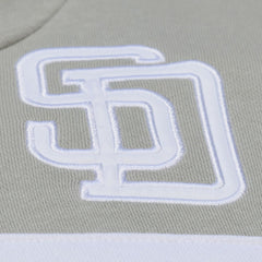 San Diego Padres Cooperstown Collection Thunderstorm Head Coach Hoodie - Gray | Mitchell & Ness