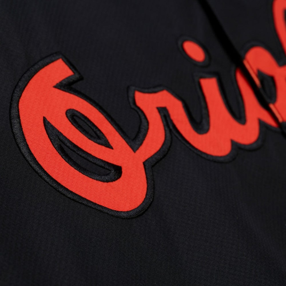 Baltimore Orioles Full-Snap Hooded Coaches Jacket - Black | Mitchell & Ness