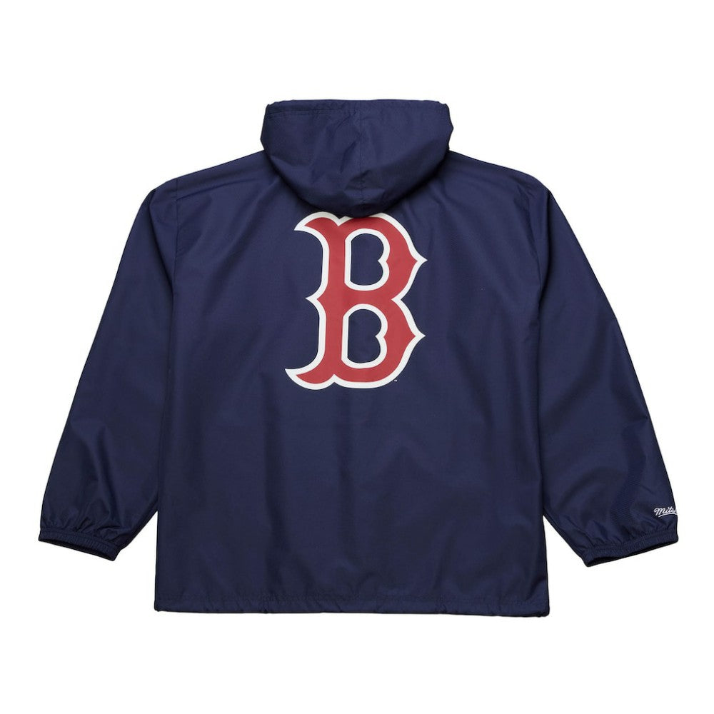 Boston Red Sox Full-Snap Hooded Coaches Jacket - Navy | Mitchell & Ness