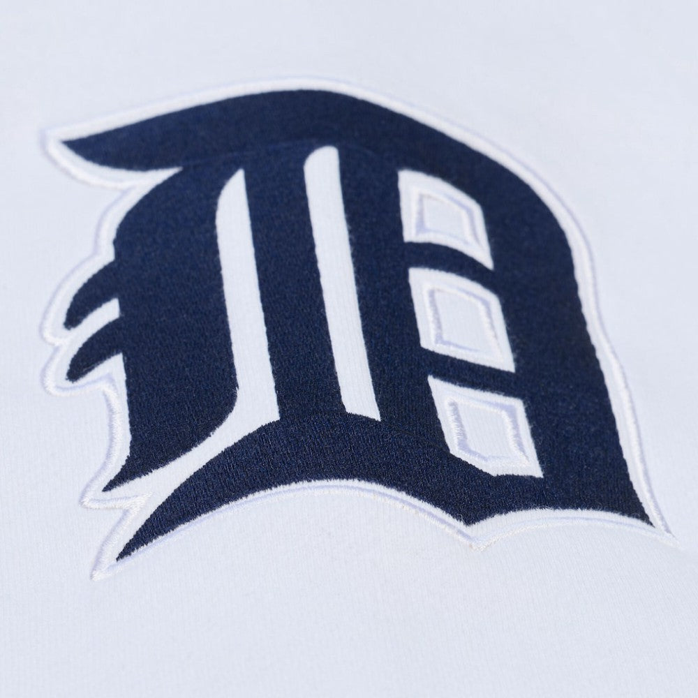 Detroit Tigers Cooperstown Collection Fleece Hoodie - White | Mitchell & Ness
