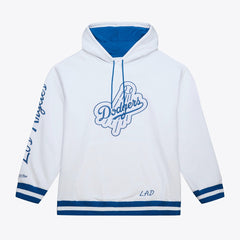 Los Angeles Dodgers Cooperstown Collection Fleece Hoodie - White | Mitchell & Ness