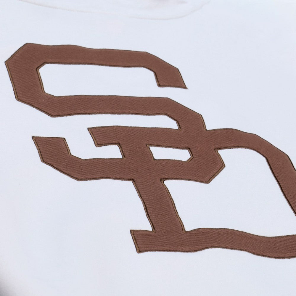 San Diego Padres Cooperstown Collection Fleece Hoodie - White | Mitchell & Ness