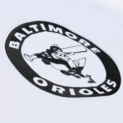 Baltimore Orioles Cooperstown Collection Fleece Hoodie - White | Mitchell & Ness
