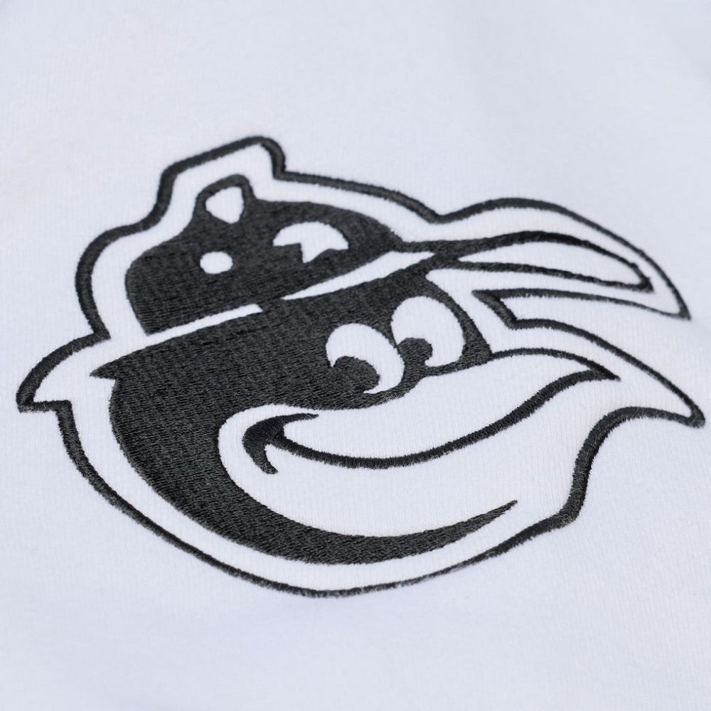 Baltimore Orioles Cooperstown Collection Fleece Hoodie - White | Mitchell & Ness