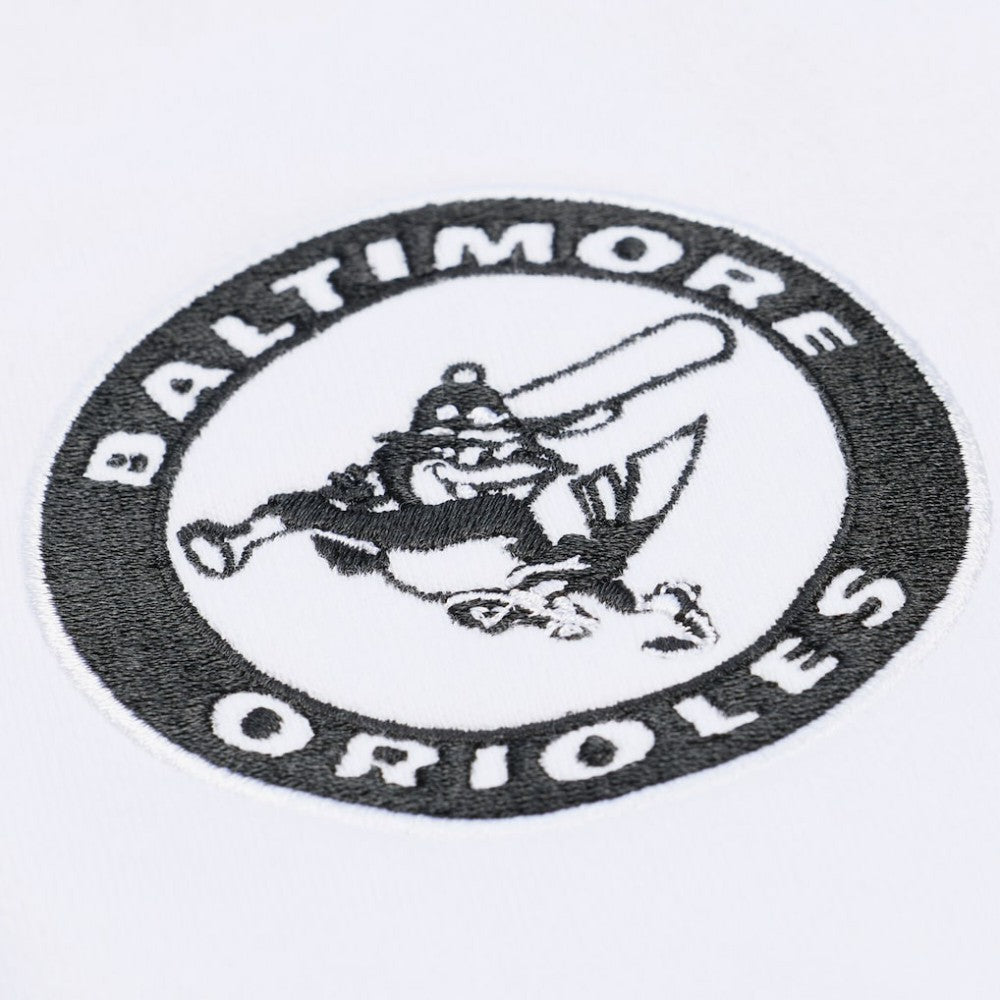 Baltimore Orioles Arctic Fleece Sweatshirt - White | Mitchell & Ness