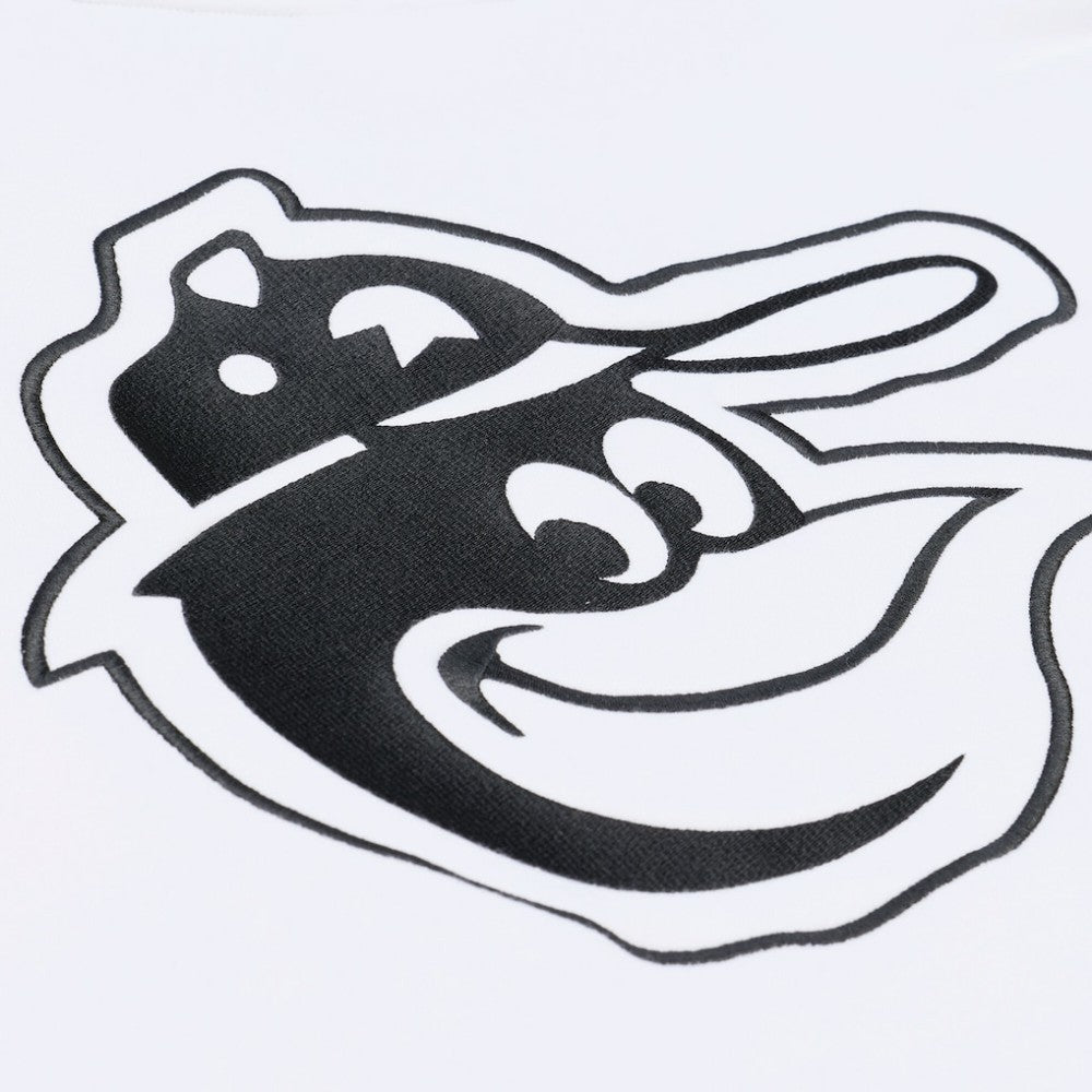 Baltimore Orioles Arctic Fleece Sweatshirt - White | Mitchell & Ness