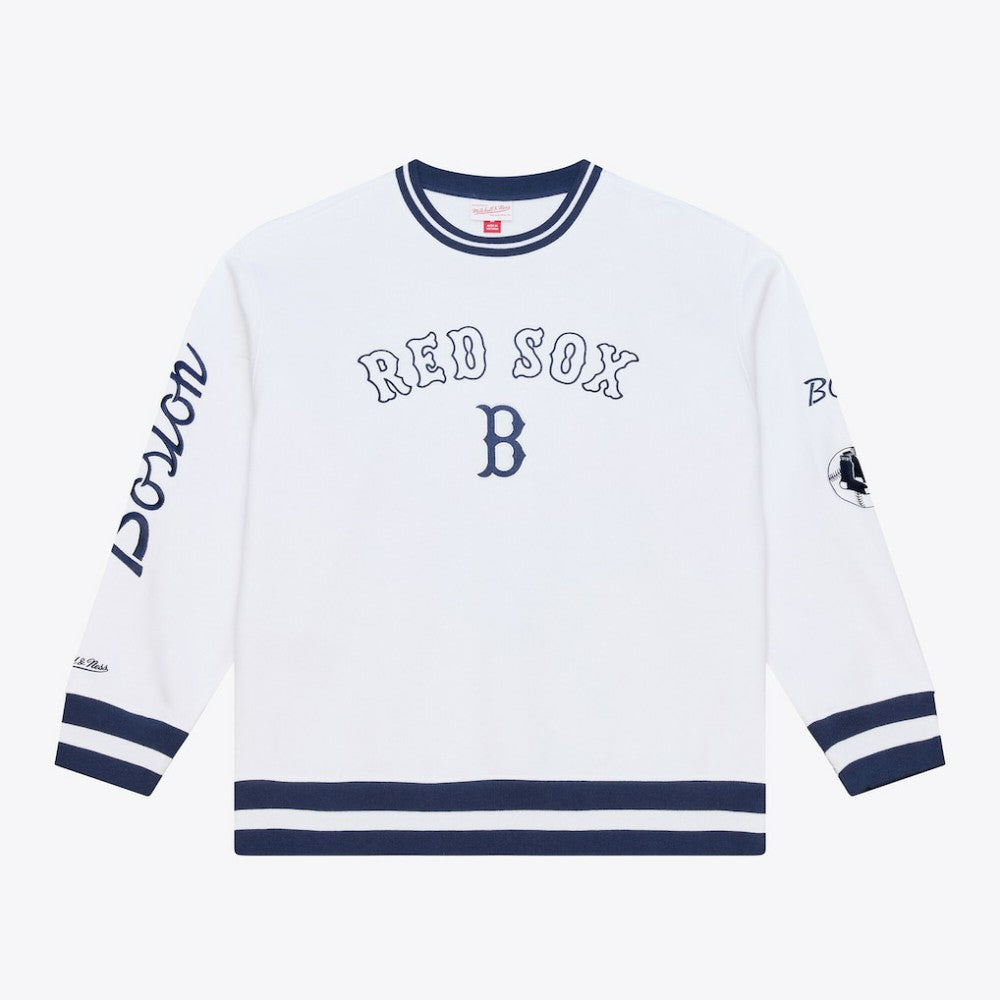 Boston Red Sox Arctic Fleece Sweatshirt - White | Mitchell & Ness