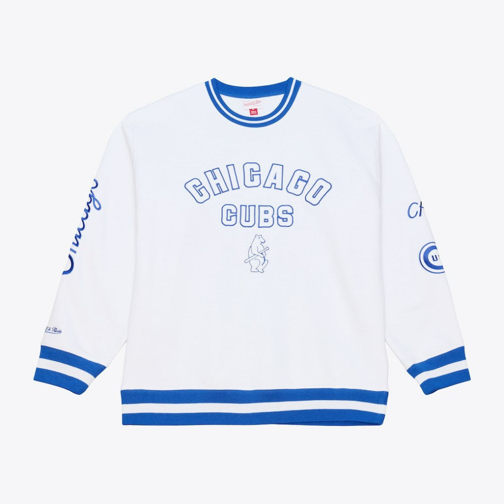 Chicago Cubs Arctic Fleece Sweatshirt - White | Mitchell & Ness