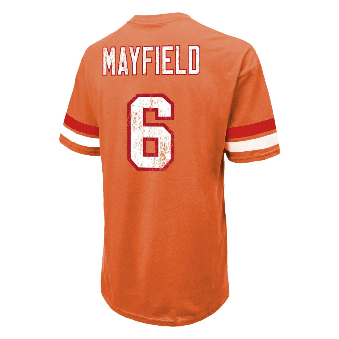 Baker Mayfield Tampa Bay Buccaneers Majestic Threads Oversized T-Shirt - Orange for sale