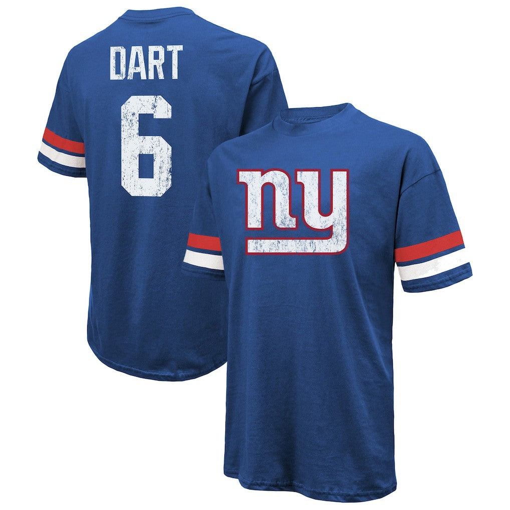 Jaxson Dart New York Giants Majestic Threads Oversized T-Shirt - Royal cheap