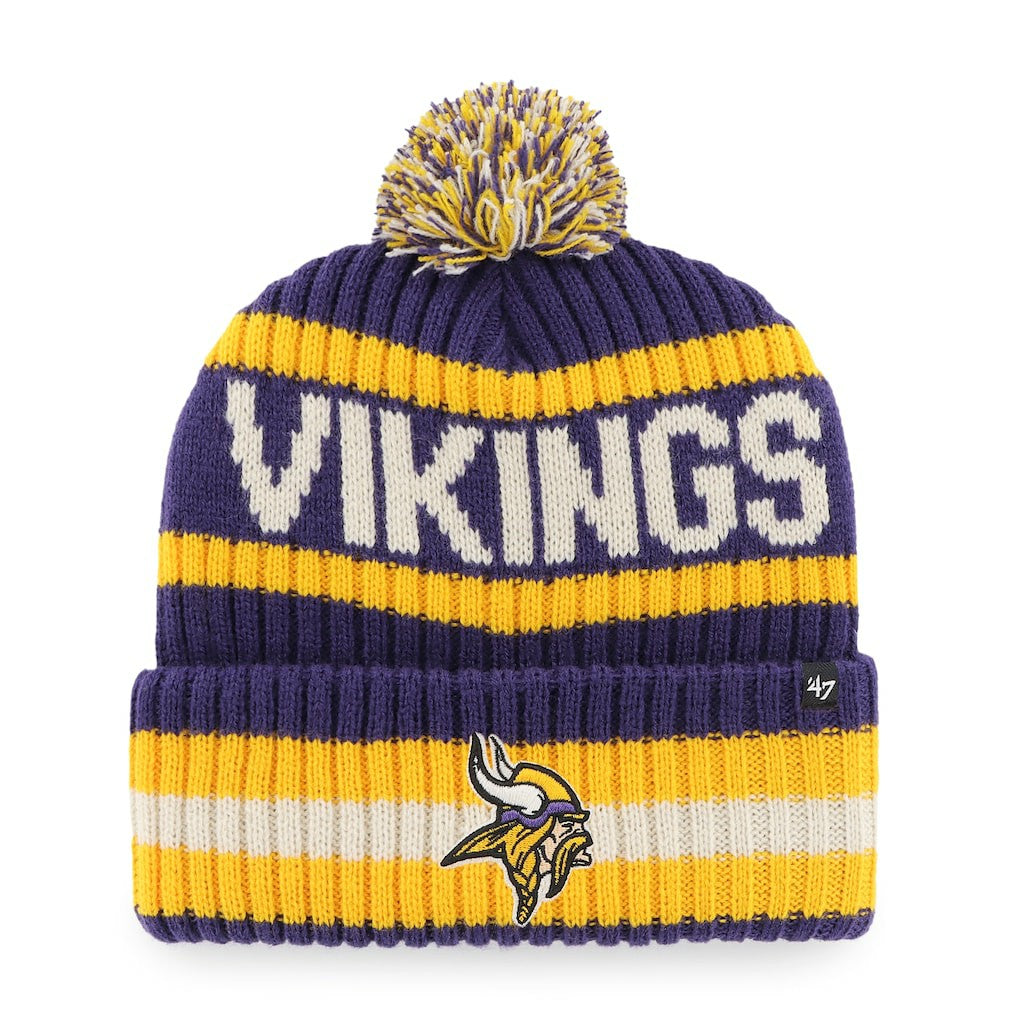 Minnesota Vikings '47 Bering Cuffed Knit Hat with Pom - Purple online