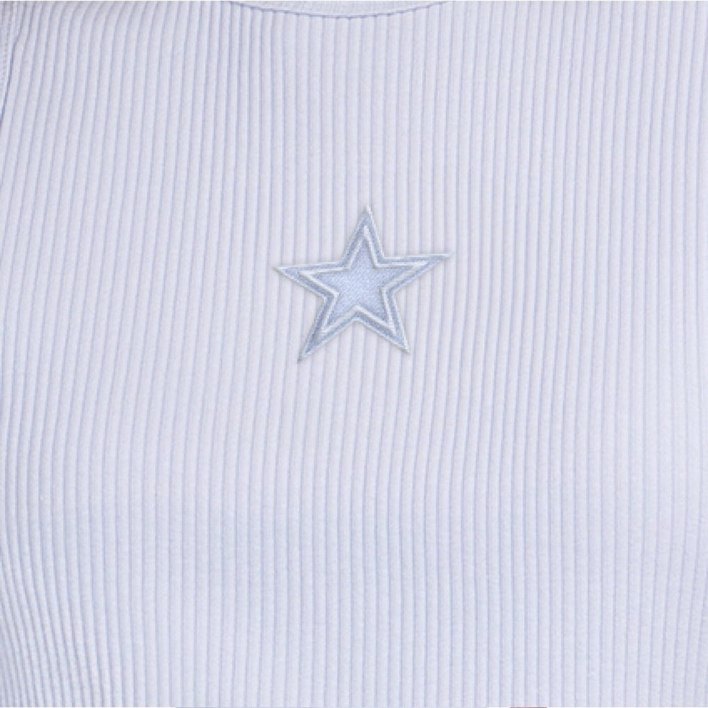 Dallas Cowboys Starter Women's Travel Pastels Cropped Tank - Light Blue sale