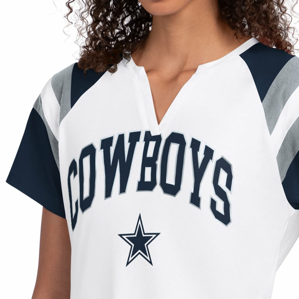 Dallas Cowboys Starter Women's Game On Notch Neck T-Shirt - White online